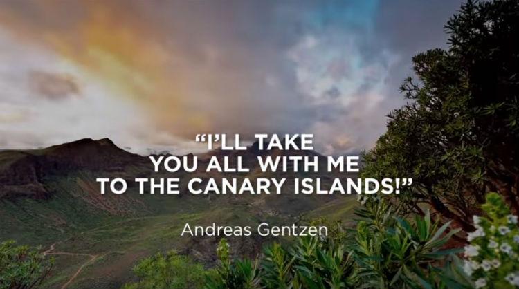 Thank you, earth from the heart. Canary Islands