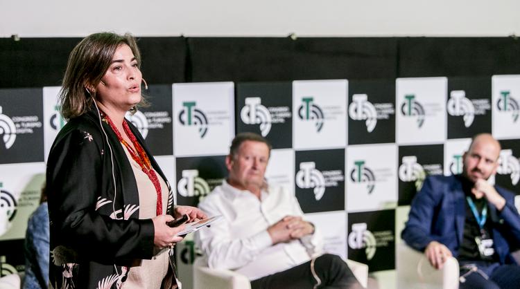 María Méndez, Promotur manager, at the IV Canary Islands Digital Tourism Congress